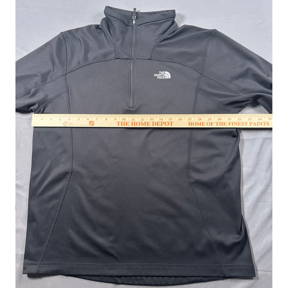 The North Face Mens Black Quarter Zip Pullover Fleece Jacket Size Large - Picture 3 of 13